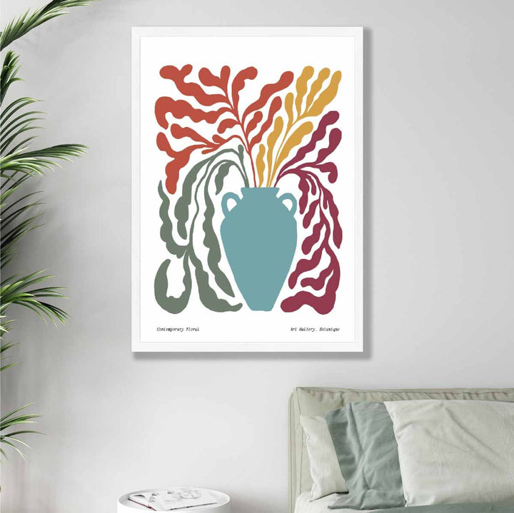 Moderne Boho Blomsterplakat nr. 5 Botanikk