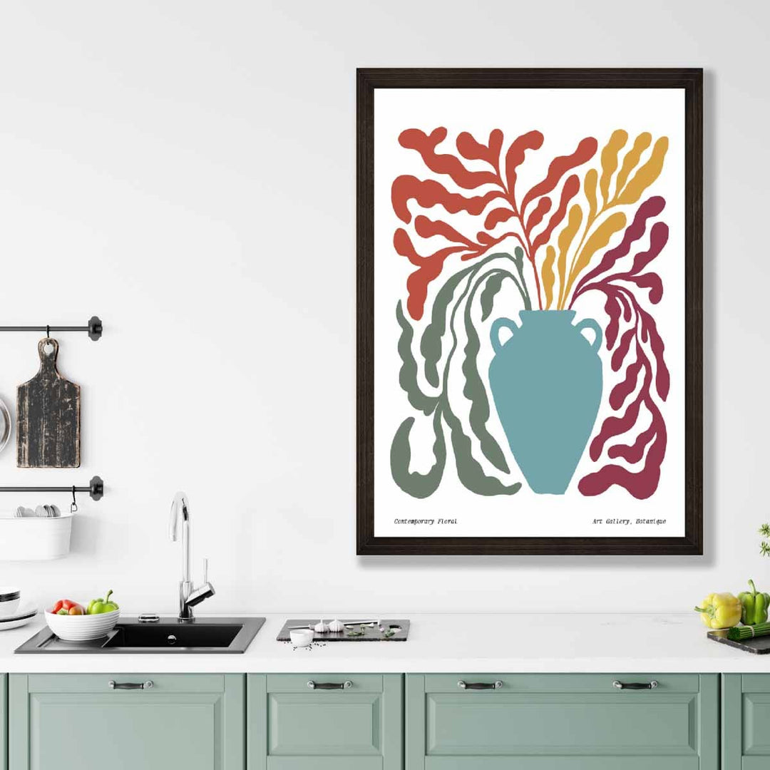 Moderne Boho Blomsterplakat nr. 5 Botanikk