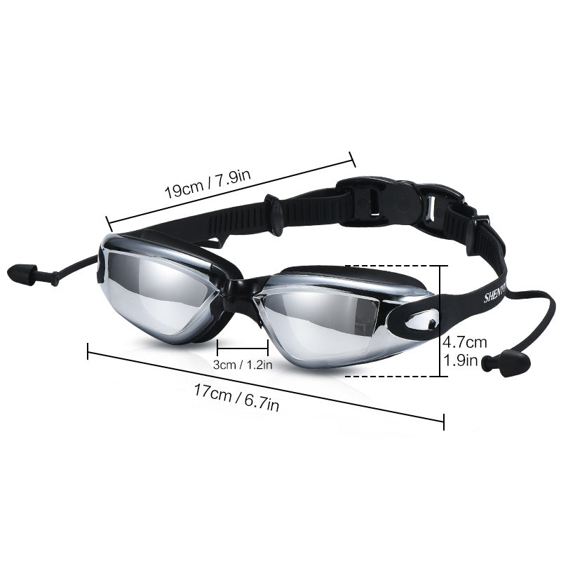 Svømme sett med komfort svømmebrille og trendy svømmehette Skanto