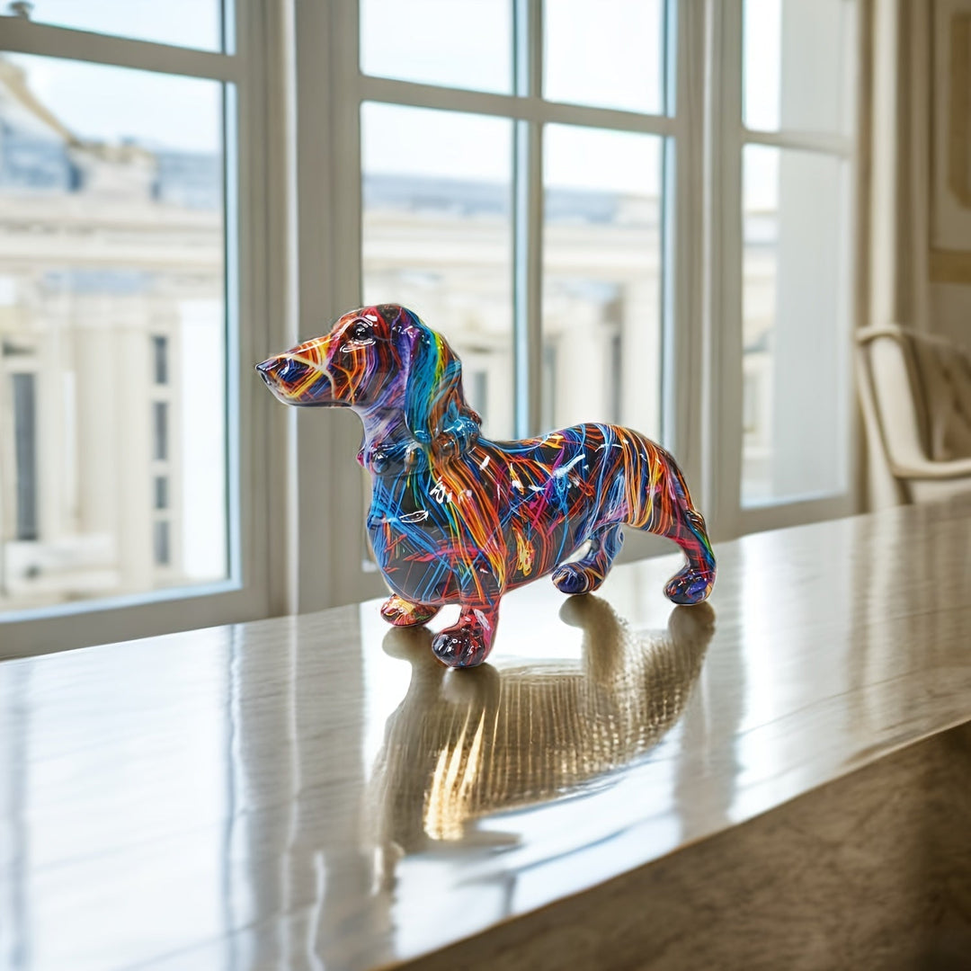 Skanto | Graffiti Dachsund Skulptur