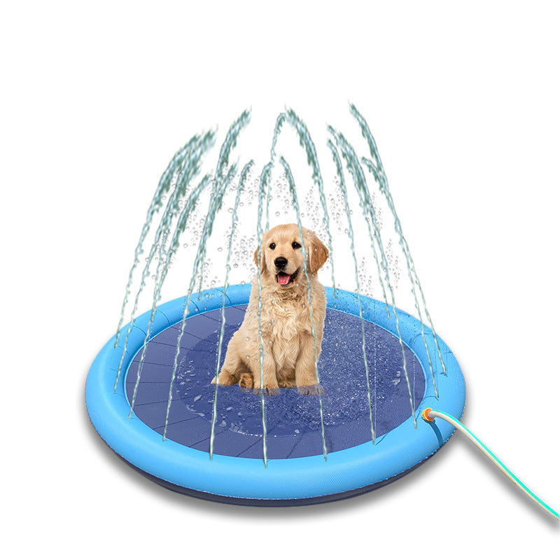 Hunde Sprinkling Pool med integrert Sprinkler System Skanto