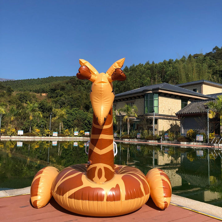 Unisex Oppblåsbar Giraff Bassenget Floater Skanto