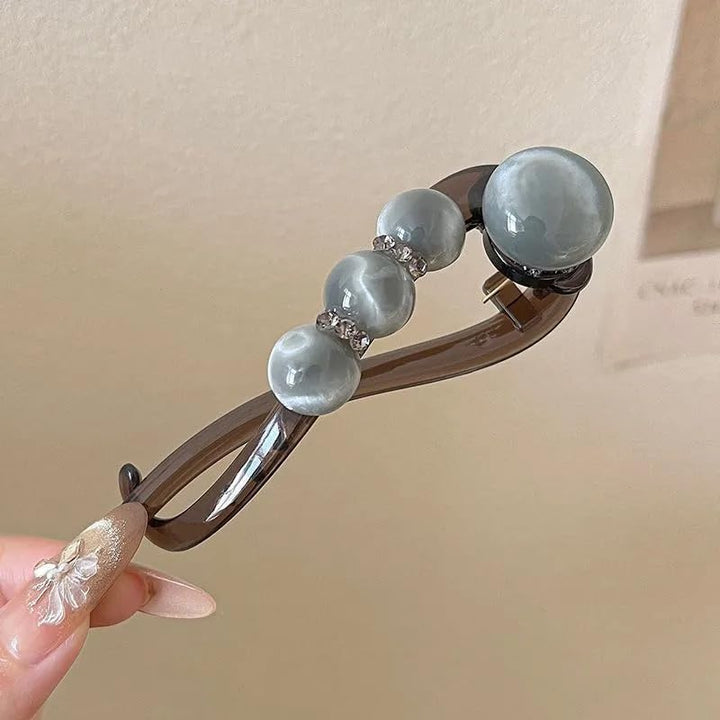 Skanto | Elegant Rose Pearl Twist Hårnål