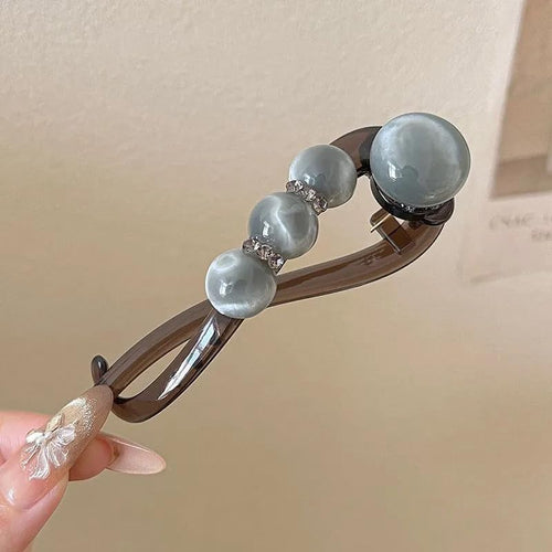 Skanto | Elegant Rose Pearl Twist Hårnål