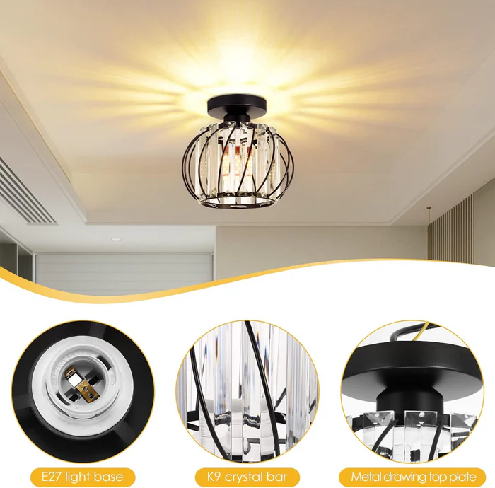 Skanto | Pendellampe svart glass kule taklampe