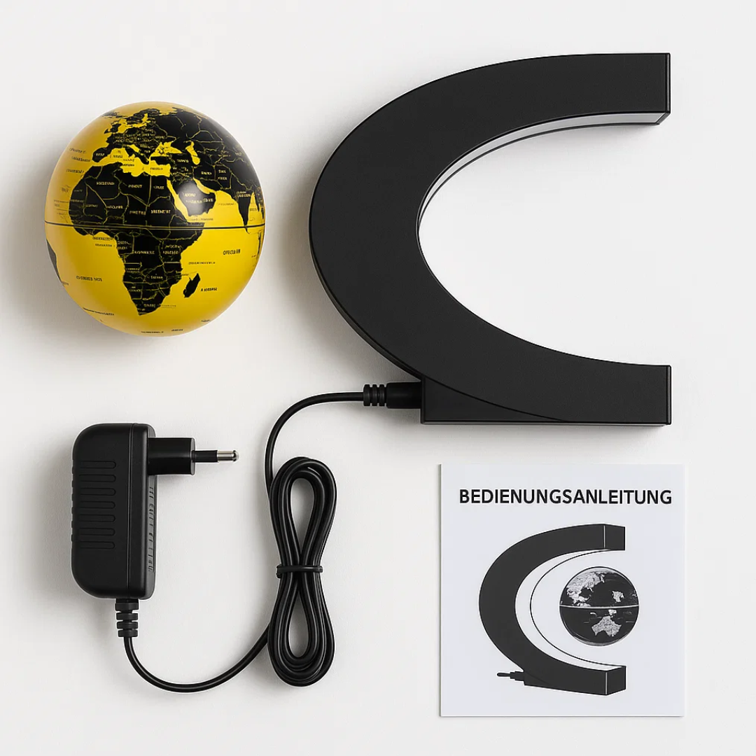 Skanto | AstroGlobe LED Verdens Globe – Flytende Globe Lampe med Magnetisk Oppheng