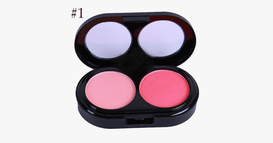 Skanto | 2 Farger Blush Palette – Gi en rosafarget glød til kinnene dine