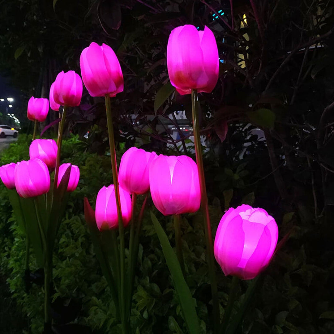 Skanto | Solar Tulip Plenlys Utendørs Hage LED Tulipan Blomsterlys Bakke Stakelandskapslys