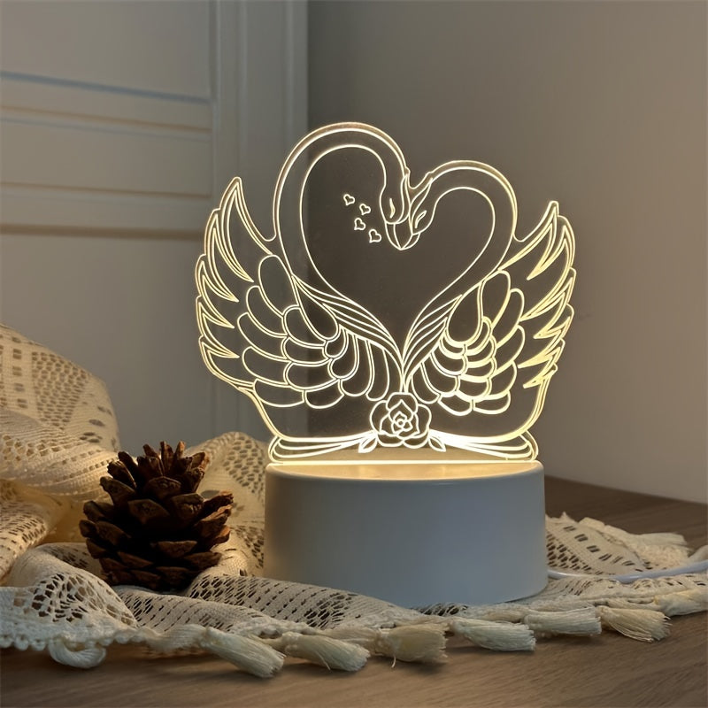 SwaneLume – USB 3D LED Bordbelysning Skanto