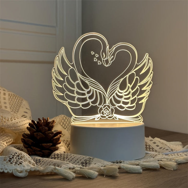 SwaneLume – USB 3D LED Bordbelysning Skanto