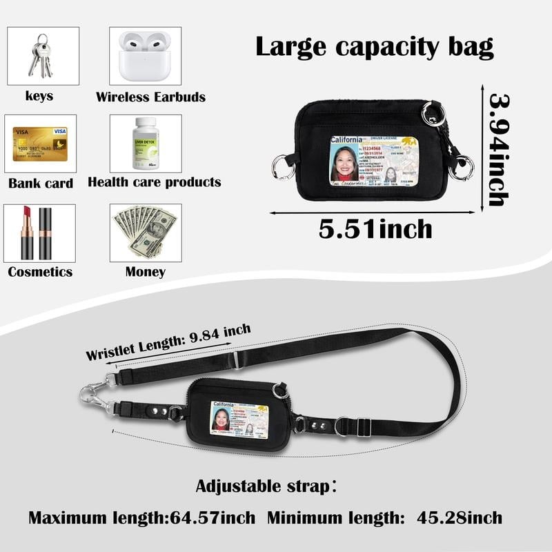 Skanto | Justerbar telefon lanyard crossbody stropp med lommebok