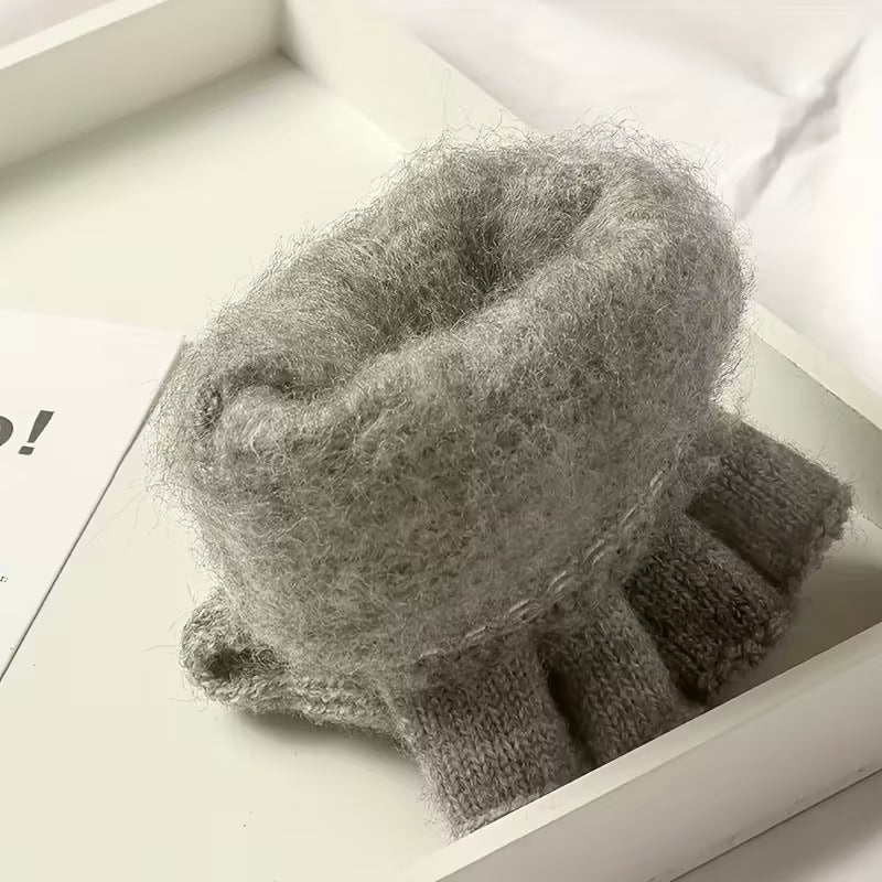 Skanto | Menns WinterPro Fingerless Hansker – Tykk, Varm og Behagelig