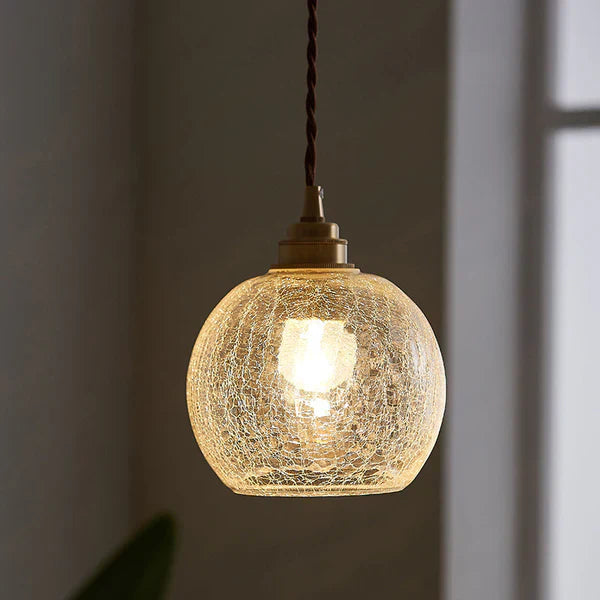 GlobeLight - Industriell Pendellampe med Klar Glasshus Skanto