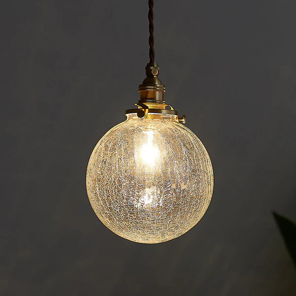 GlobeLight - Industriell Pendellampe med Klar Glasshus Skanto