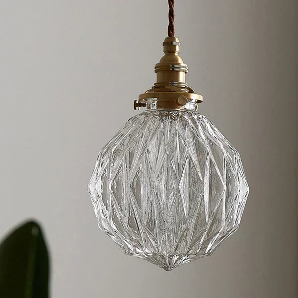 GlobeLight - Industriell Pendellampe med Klar Glasshus Skanto