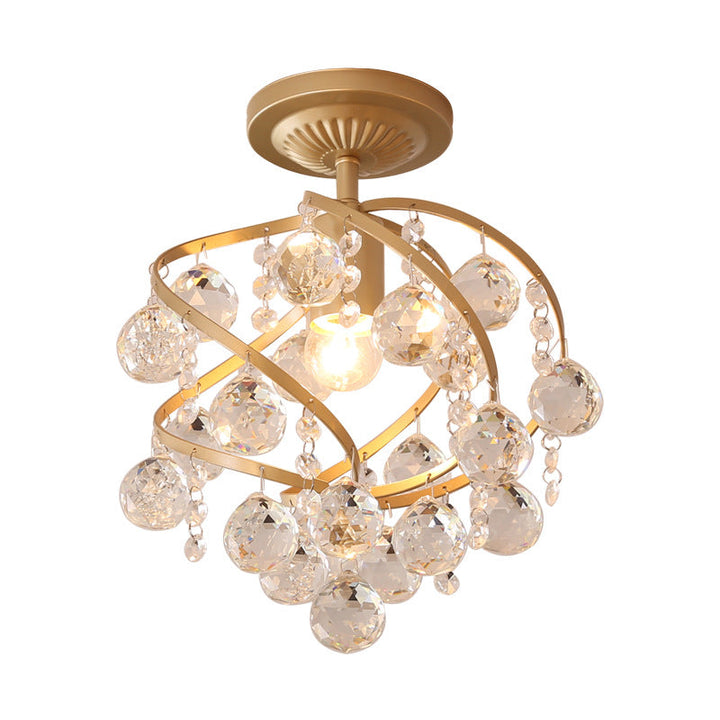 Skanto | CrystalElegance Pendel - Luksus Taklampe med Messingdetaljer