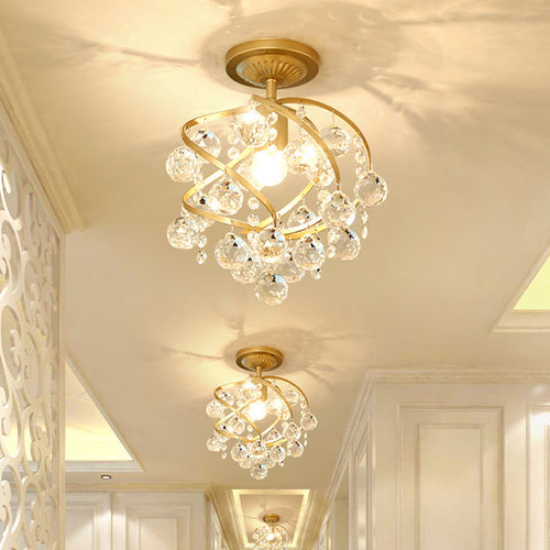Skanto | CrystalElegance Pendel - Luksus Taklampe med Messingdetaljer