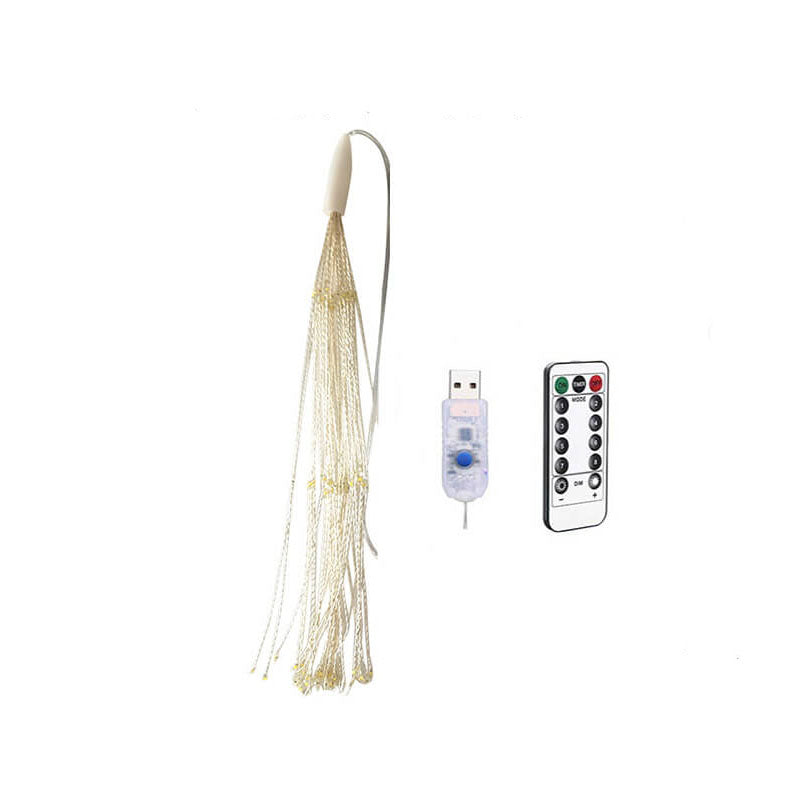 Skanto | Fyrverkeri Lys Dandelion Kobbertråd 120/200 Lys Batteri USB Solcelle LED Dekorativt Lys