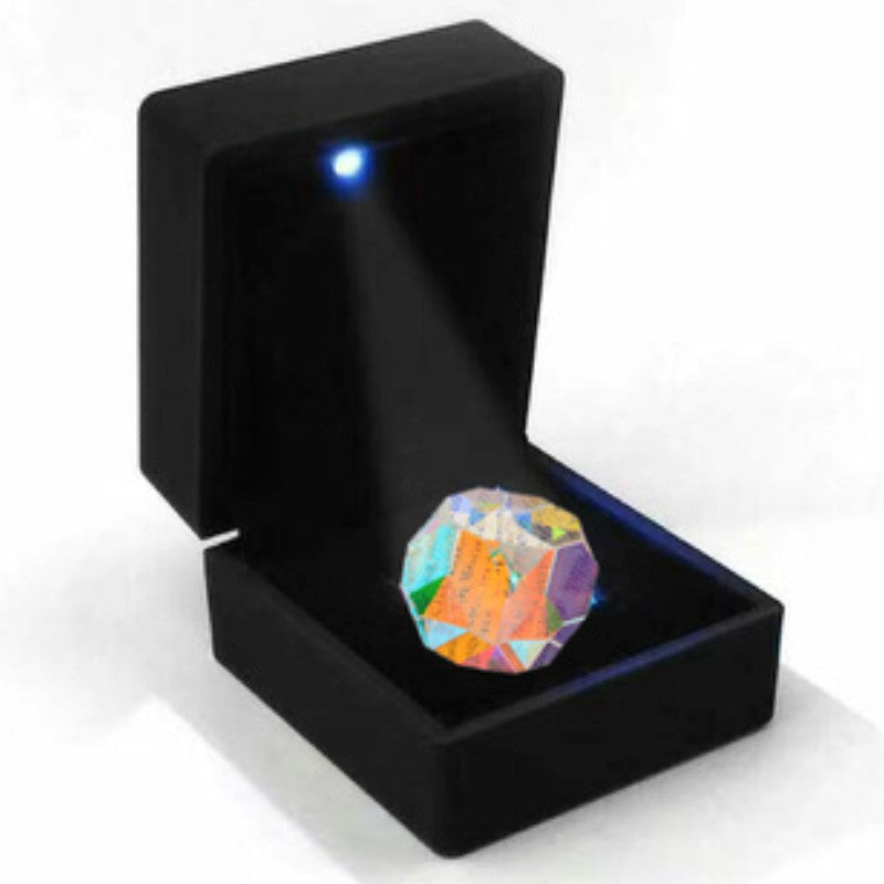 Skanto | Krystallprisme med LED gaveeske, for undervisning, lek, fotografering