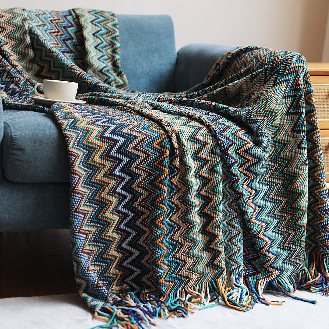 Damer Zigzag Mønster Blanket Skanto
