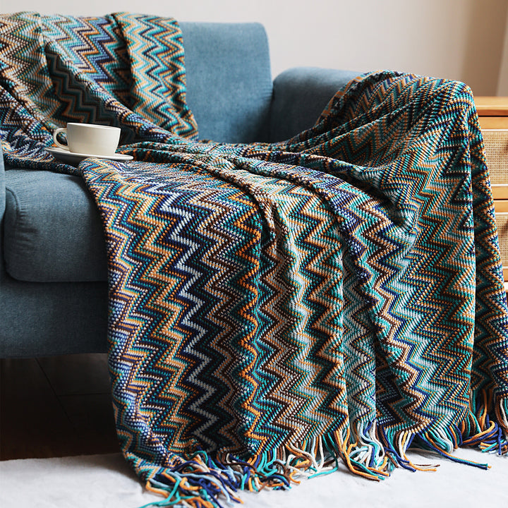 Damer Zigzag Mønster Blanket Skanto