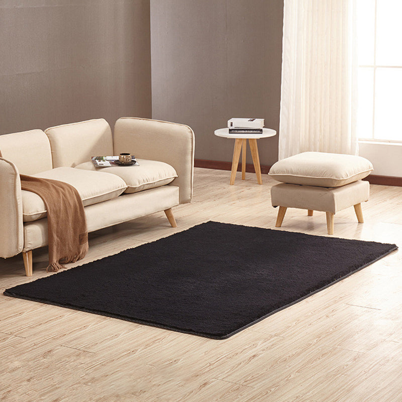 Norvo | Pusete Enfarget Teppe Multicolor Løs Teppe Syntetisk Vaskbart Dyrevennlig Rutchfritt Teppe til Stuen