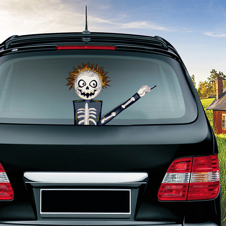 Skanto | 2024 Jul/Halloween Bil Vindusvisker Klistremerke