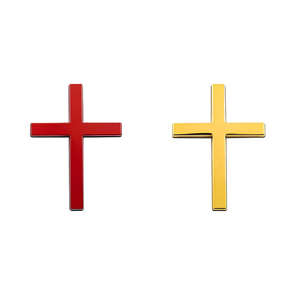 Skanto | ️ 3D Kryss Metall Jesus Kristus Kors Merke StickerBil Anti-Scratch Sticker