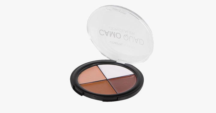 Skanto | Camo Quad Concealer Palette for perfekt dekning - Kompakt og praktisk med 4 nyanser i ett palett
