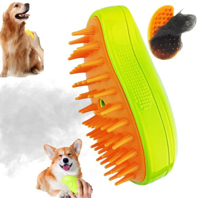 Skanto | Steamy Dog Brush - Ikke mer pels overalt