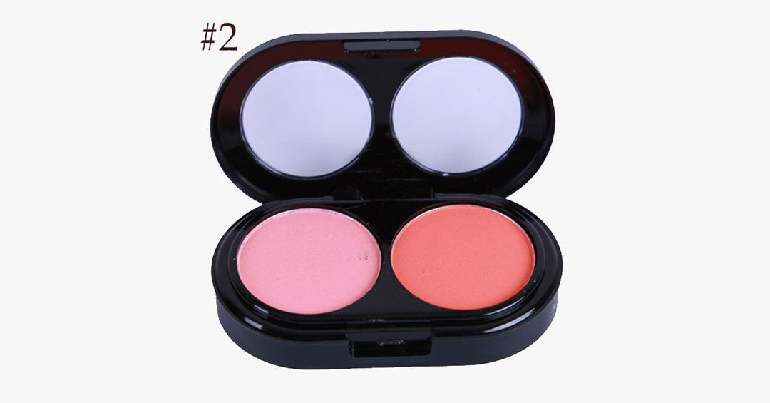 Skanto | 2 Farger Blush Palette – Gi en rosafarget glød til kinnene dine