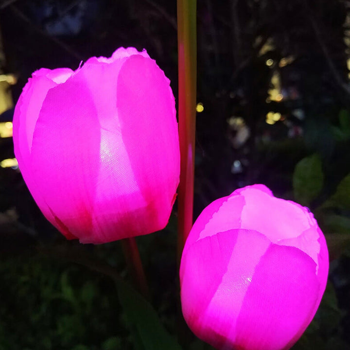 Skanto | Solar Tulip Plenlys Utendørs Hage LED Tulipan Blomsterlys Bakke Stakelandskapslys