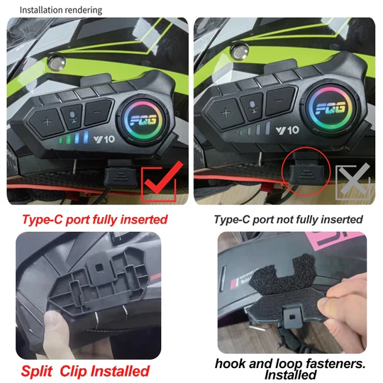 Bluetooth for Motorradhjelm