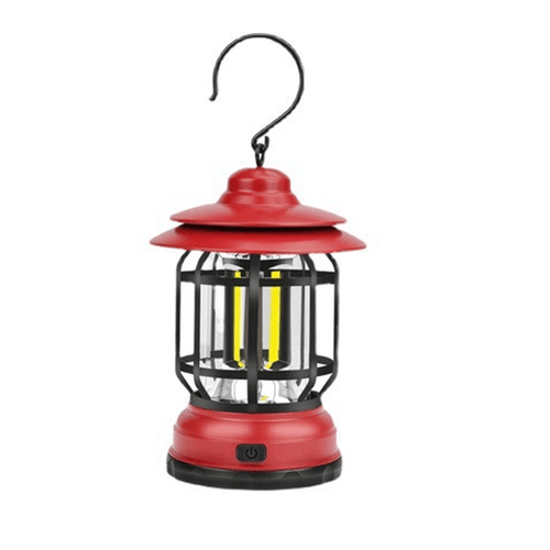 Portae Retro-Campinglampe - VintageGlow, LED-Campinglampe for utendørs, hage og eventyr