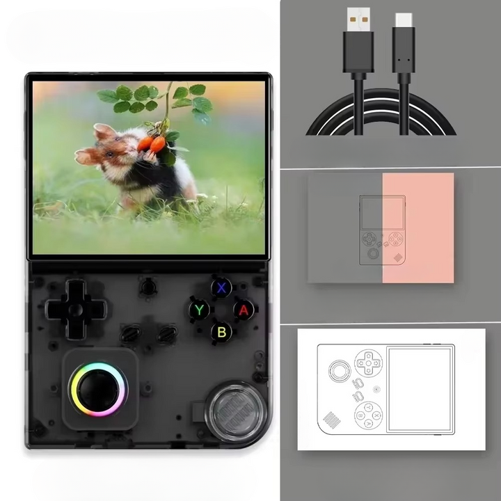 Skanto | 64-Bit Retro Håndholdt Spillkonsoll med 4-Tommers IPS-Skjerm, WiFi og Bluetooth