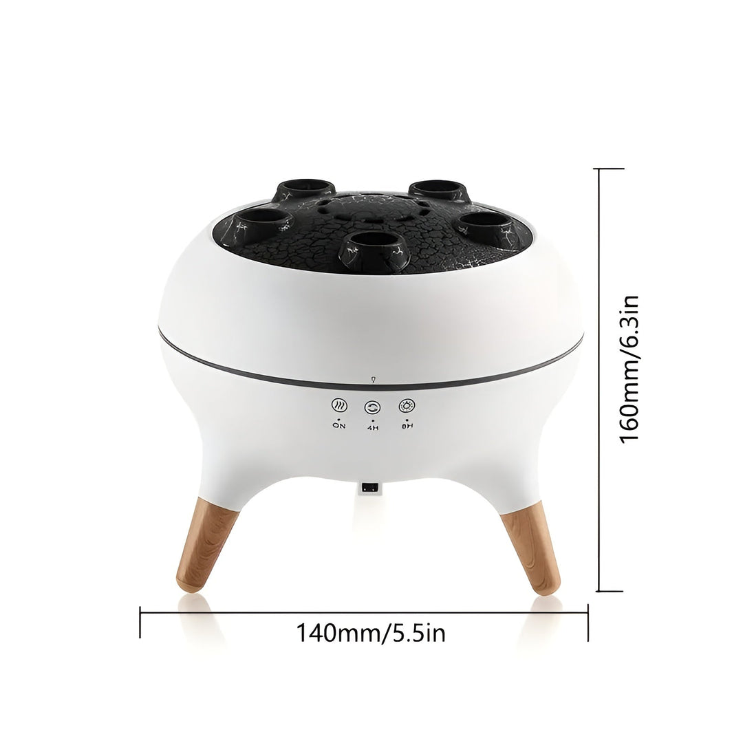 Aroma diffuser i manetform - fargeendring og fjernkontroll |Luftfukter for hjem og kontor | Skanto