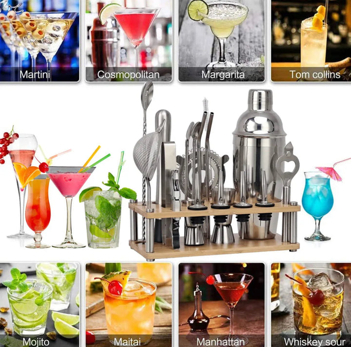 Skanto | 23-delt profesjonell bartendersett - ShakerPro