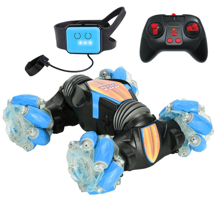 Skanto | 2i1 Håndkontrollert Stuntbil med ekstra Fjernkontroll