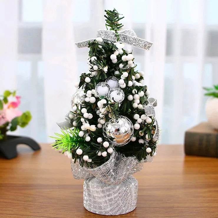 Skanto | Julepynt Tre 20cm Mini Juledekorasjon Tre Julaften Mall Dekorasjon Skrivebord Pynt Lite Tre