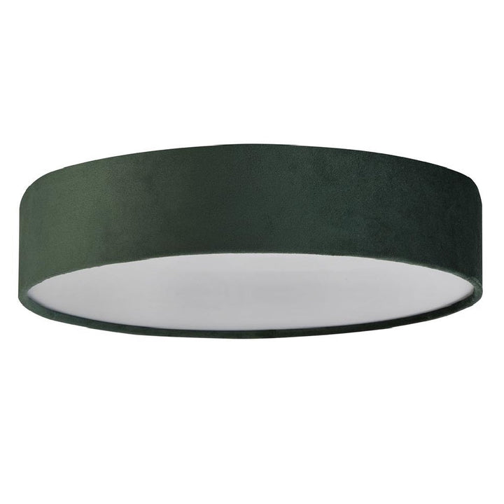 Skanto | Grønn Fløyel & Opal Diffuser Vintage Rund Flush Trommel Lys 38cm