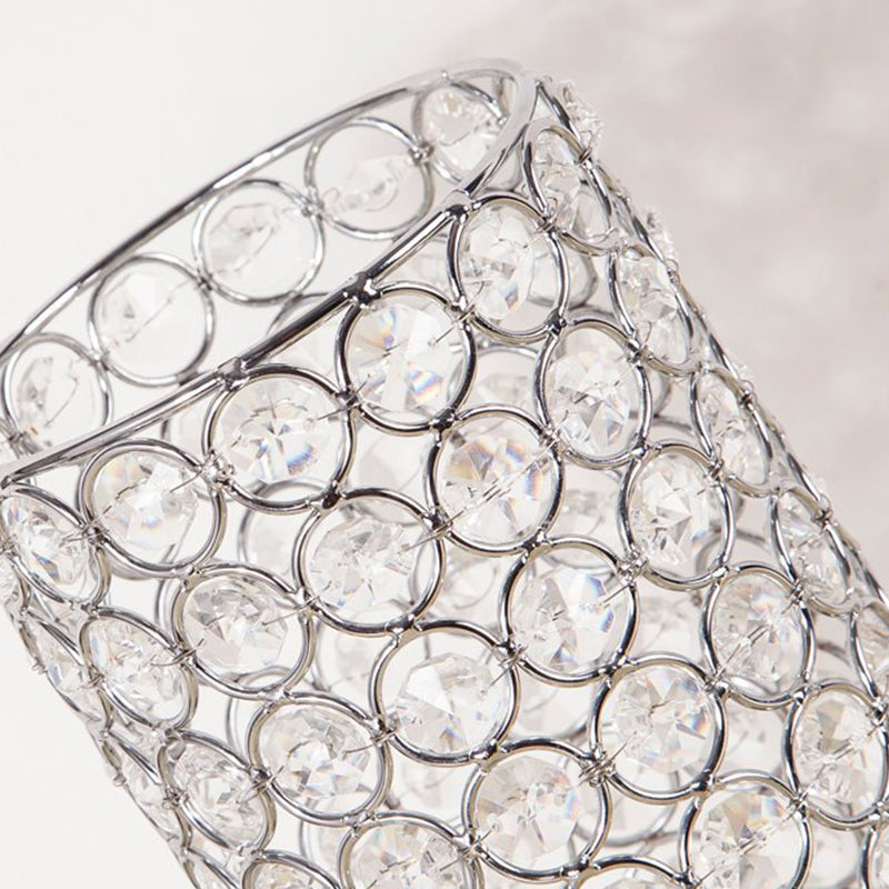 Skanto | Krystallampe - Moderne nattlampe med kromfinish