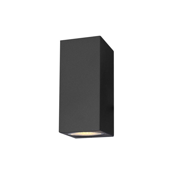 Aluminium Geometrisk Formet Vegglampe Minimalistisk Svart LED Veggmontert Lyskilde for Patio | Skanto