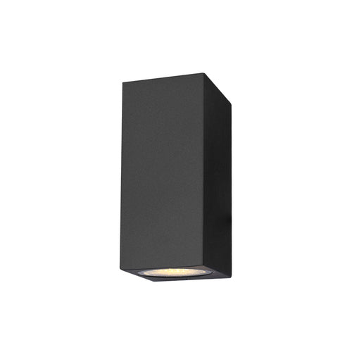 Aluminium Geometrisk Formet Vegglampe Minimalistisk Svart LED Veggmontert Lyskilde for Patio | Skanto