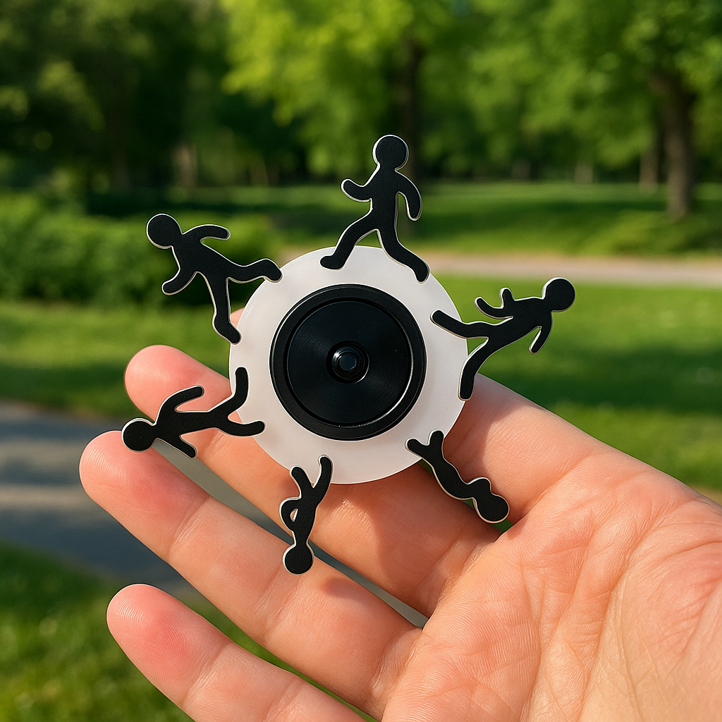 Skanto | Løpende Strekmann Optisk Illusjon Fidget Spinner