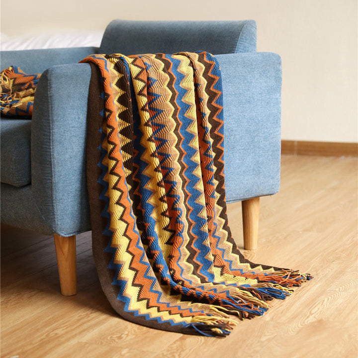 Damer Zigzag Mønster Blanket Skanto
