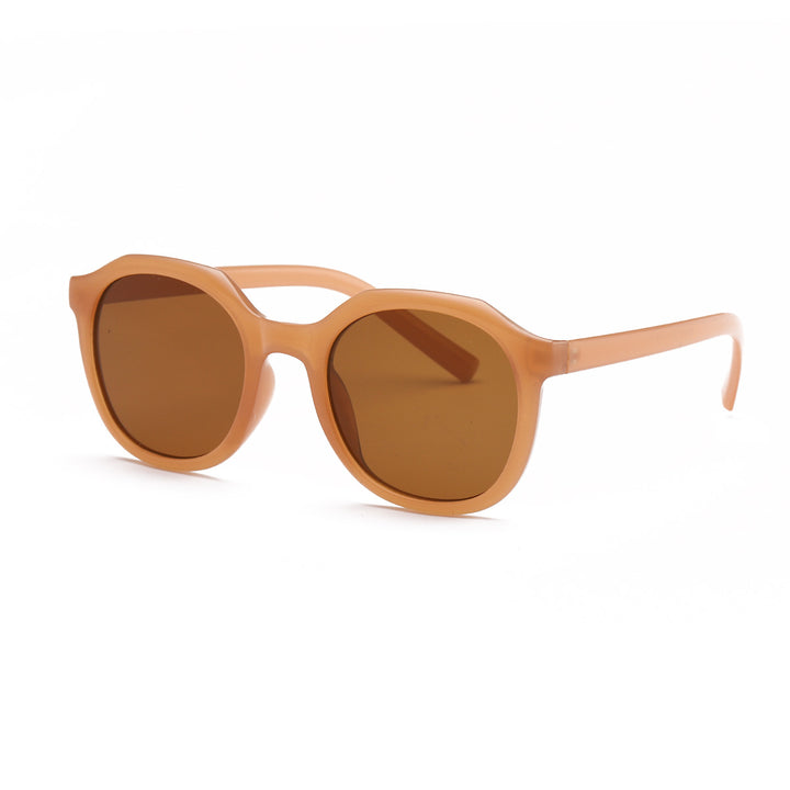 Dame moteriktig solbrille med fasetterte rammer og UV-beskyttelse Skanto
