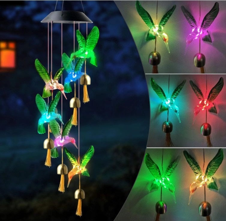 LED Solcelle Sommerfugl Vindspill Hage Hengelys Skanto
