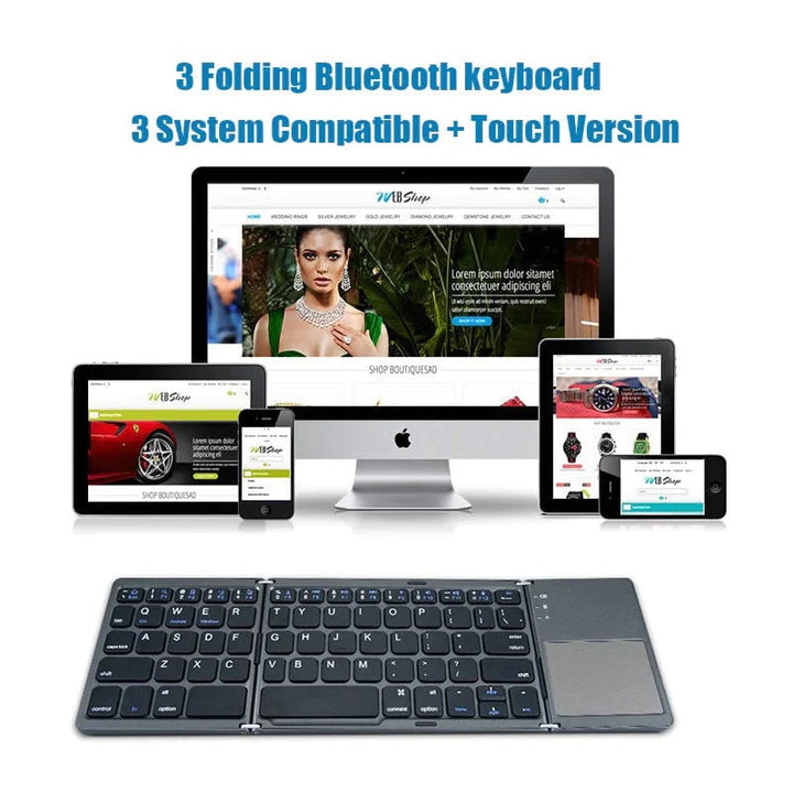 Skanto | Sammenleggbar Bluetooth-tastatur med berøringspad