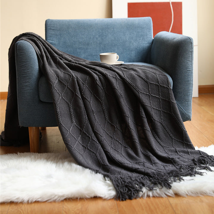 Dame stilige kastepledd med teksturert design Skanto
