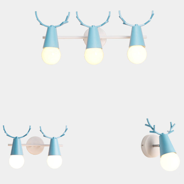 Deer Vanity Light Fixture Nordic Style Metal Bedroom Adjustable Wall Mount Light | Skanto